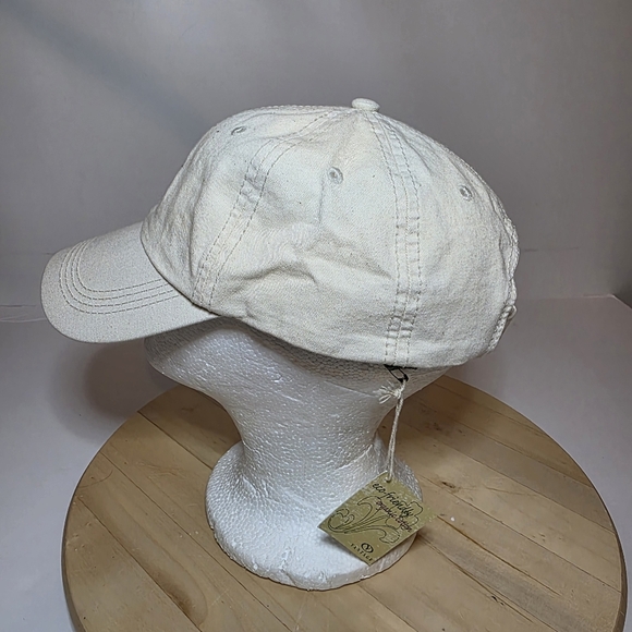 Vintage Apple Computers Embroidered Logo Hat NWT Strap Back Off White - Picture 4 of 7